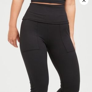 Aerie hugger hi rise foldover flare